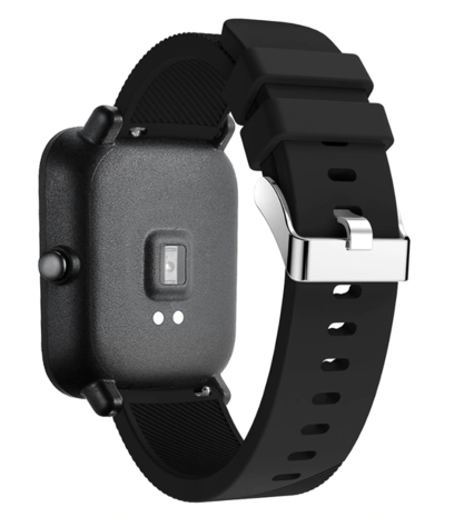 Strap-it Strap-it Bracelet silicone Xiaomi Amazfit GTS (noir)