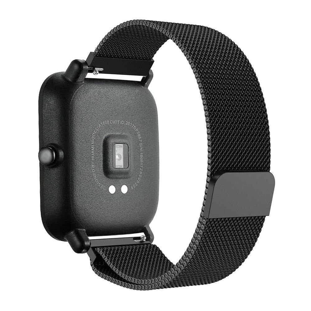 Strap-it Strap-it Bracelet Milanais Xiaomi Amazfit GTS (noir)