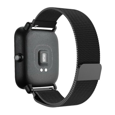 Strap-it Strap-it Bracelet Milanais Xiaomi Amazfit GTS (noir)