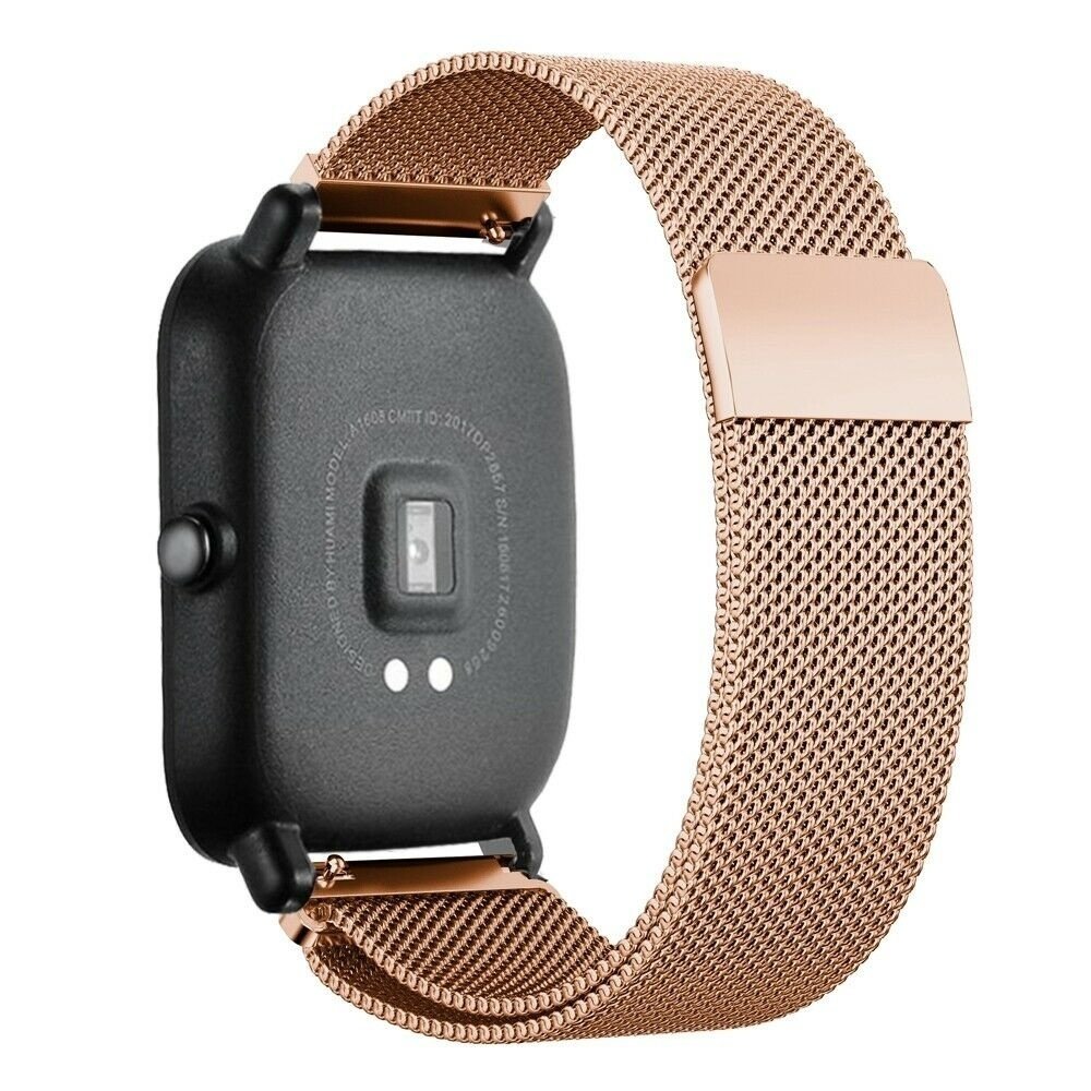 Strap-it Strap-it Bracelet Milanais Xiaomi Amazfit GTS (or rose)