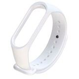 Strap-it Bracelet silicone Xiaomi Mi Band 3 / 4 (blanc)