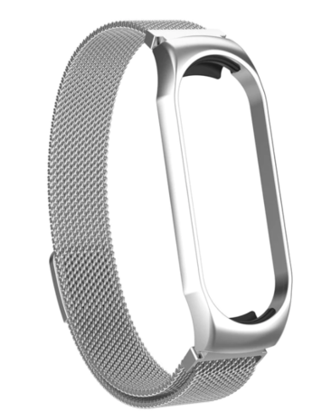 Strap-it Strap-it Bracelet Milanais Xiaomi Mi Band 3 / 4 (argent)