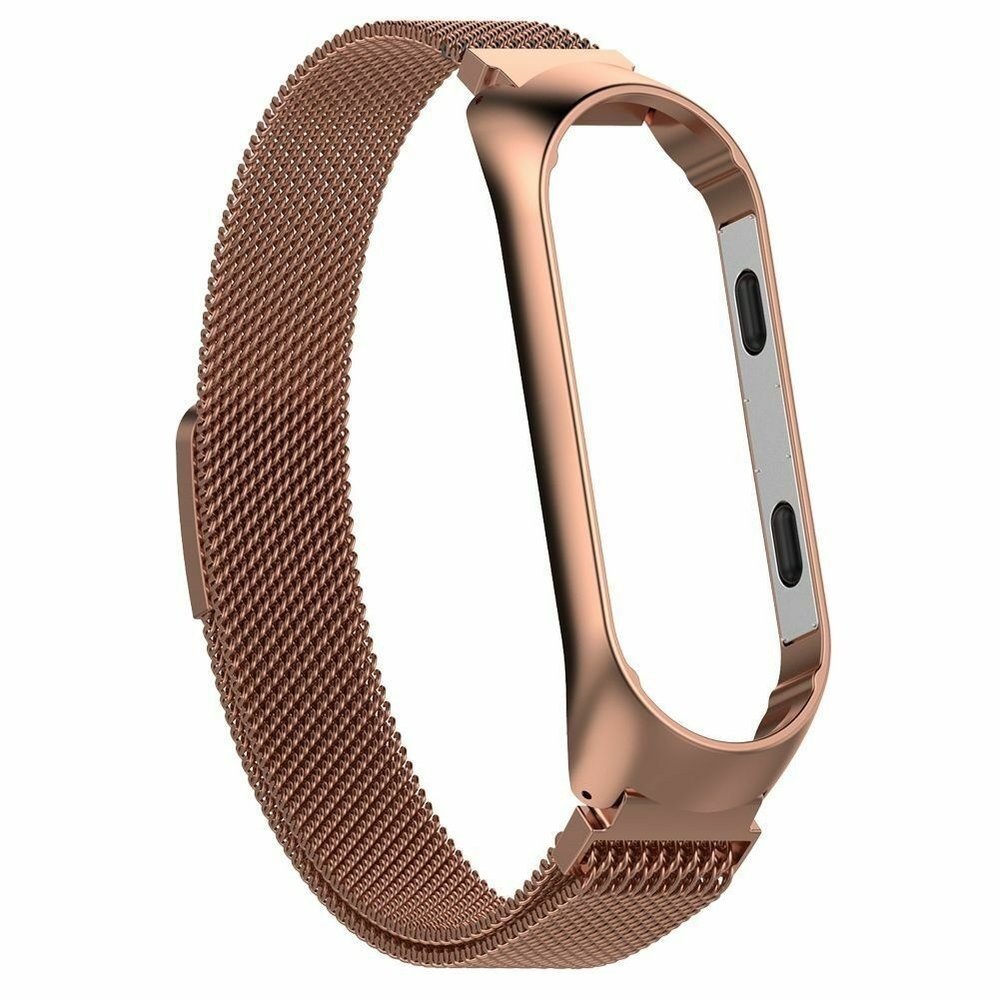Strap-it Strap-it Bracelet Milanais Xiaomi Mi Band 3 / 4 (or rose)