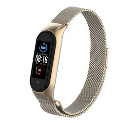 Strap-it Bracelet Milanais Xiaomi Mi Band 5 (or rétro)