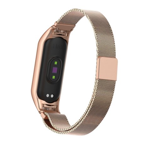 Strap-it Strap-it Bracelet Milanais Xiaomi Mi Band 5 (bronze or)