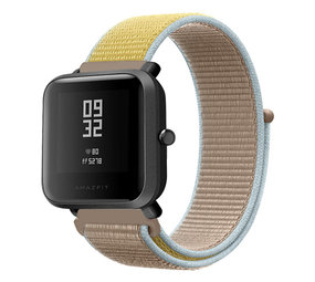 Strap-it Bracelet nylon Xiaomi Amazfit Bip (camel)