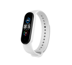 Strap-it Bracelet silicone Xiaomi Mi Band 6 (Blanc) 