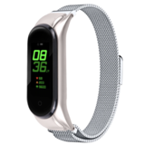 Strap-it Bracelet Milanais Xiaomi Mi Band 6 (argent)