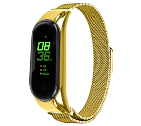 Strap-it Bracelet Milanais Xiaomi Mi Band 6 (or)