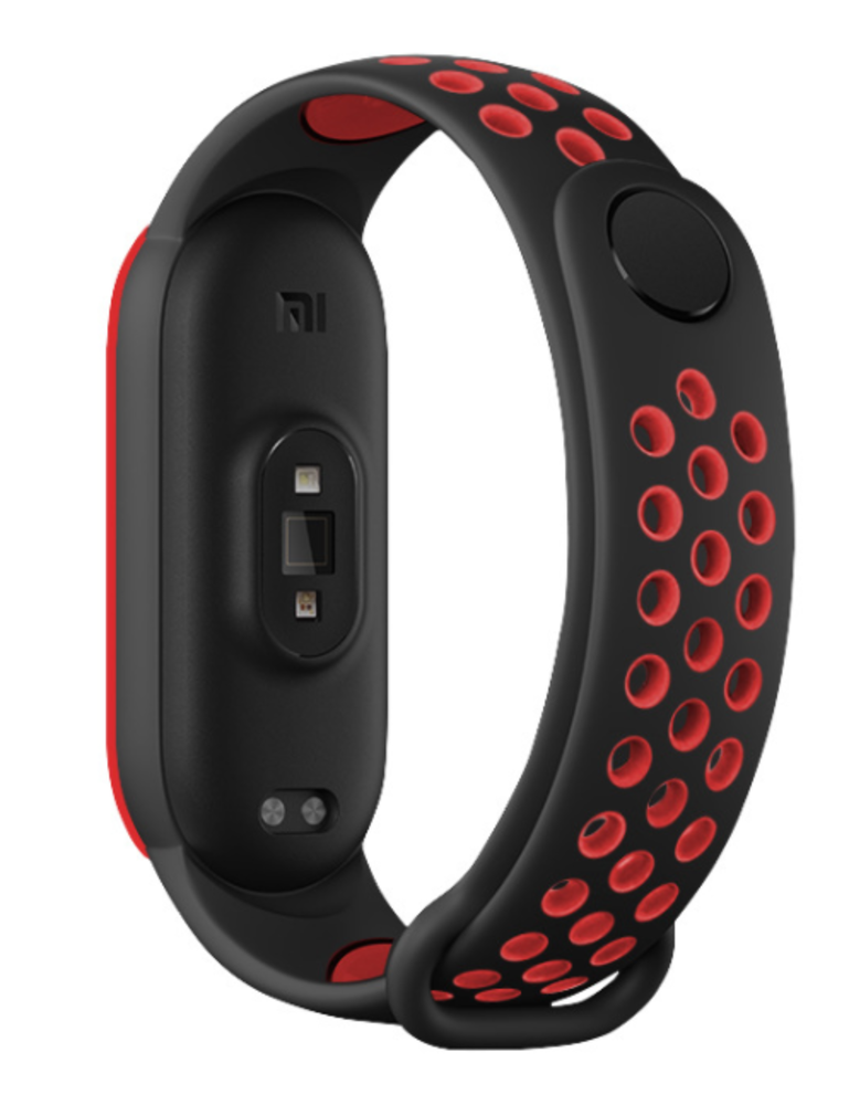 Strap-it Strap-it Bracelet sport Xiaomi Mi band 6 (noir/rouge) Strap-it Strap-it Bracelet sport Xiaomi Mi band 6 (noir/rouge)