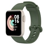 Strap-it Bracelet silicone Xiaomi Mi Watch Lite (vert foncé)