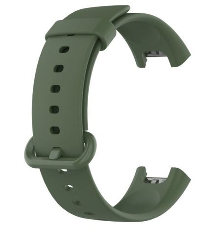 Strap-it Strap-it Bracelet silicone Xiaomi Mi Watch Lite (vert foncé)