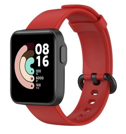 Strap-it Strap-it Bracelet silicone Xiaomi Mi Watch Lite (rouge)
