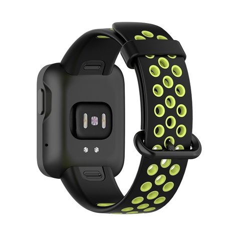 Strap-it Strap-it Bracelet sport Xiaomi Mi Watch Lite (noir/vert) Strap-it Strap-it Bracelet sport Xiaomi Mi Watch Lite (noir/vert)