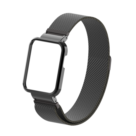 Strap-it Strap-it Bracelet Milanais Xiaomi Mi Watch Lite (noir)