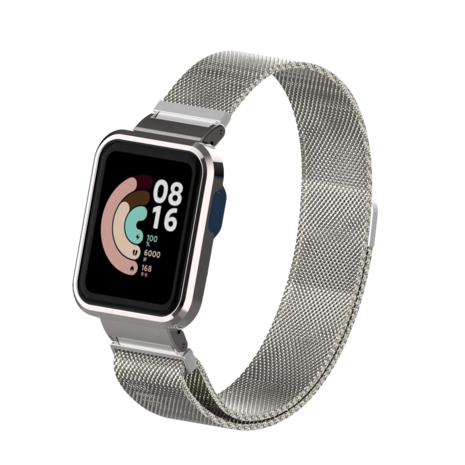 Strap-it Strap-it Bracelet Milanais Xiaomi Mi Watch Lite (argent)