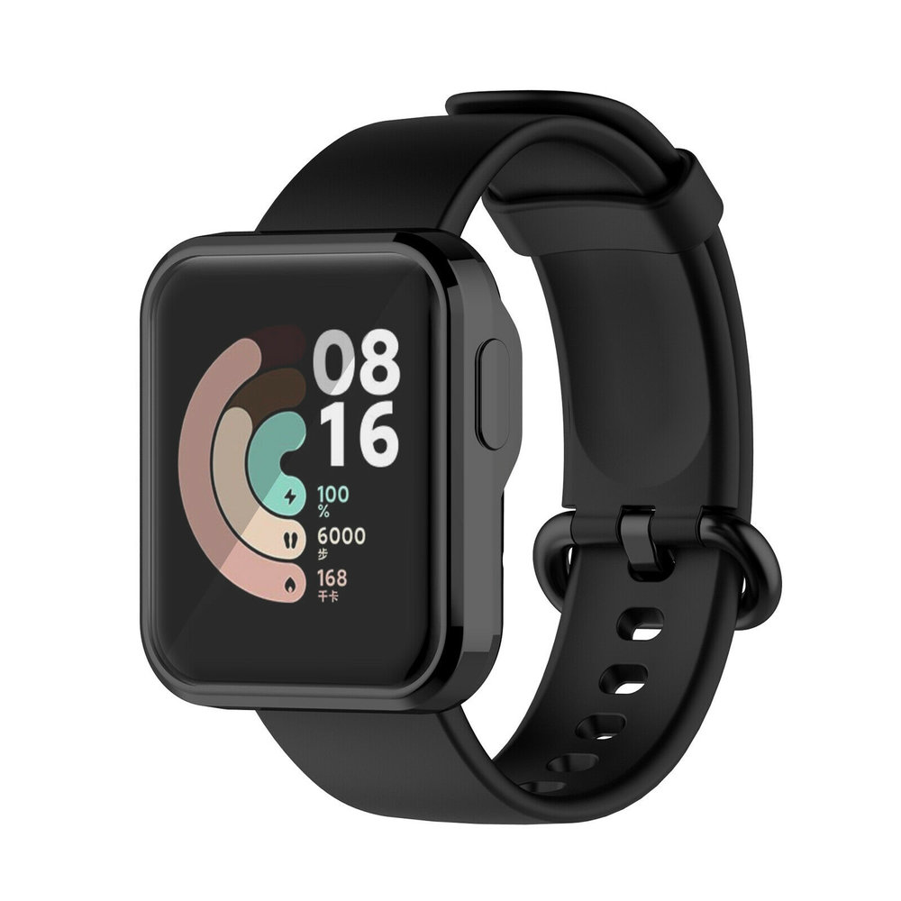 Strap-it Strap-it Coque de protection Xiaomi Mi Watch Lite TPU (noir)