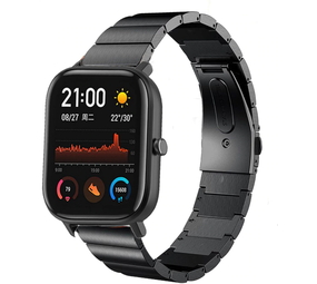 Strap-it Bracelet métal Xiaomi Amazfit GTS (noir)