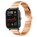 Strap-it Bracelet métal Xiaomi Amazfit GTS (or rose)