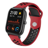 Strap-it Bracelet Sport Xiaomi Amazfit GTS (rouge/noir)