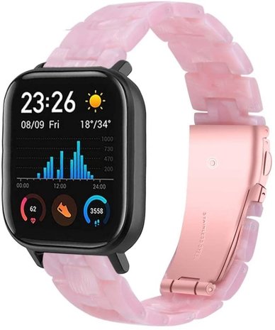 Strap-it Strap-it Bracelet résine Xiaomi Amazfit GTS (rose)