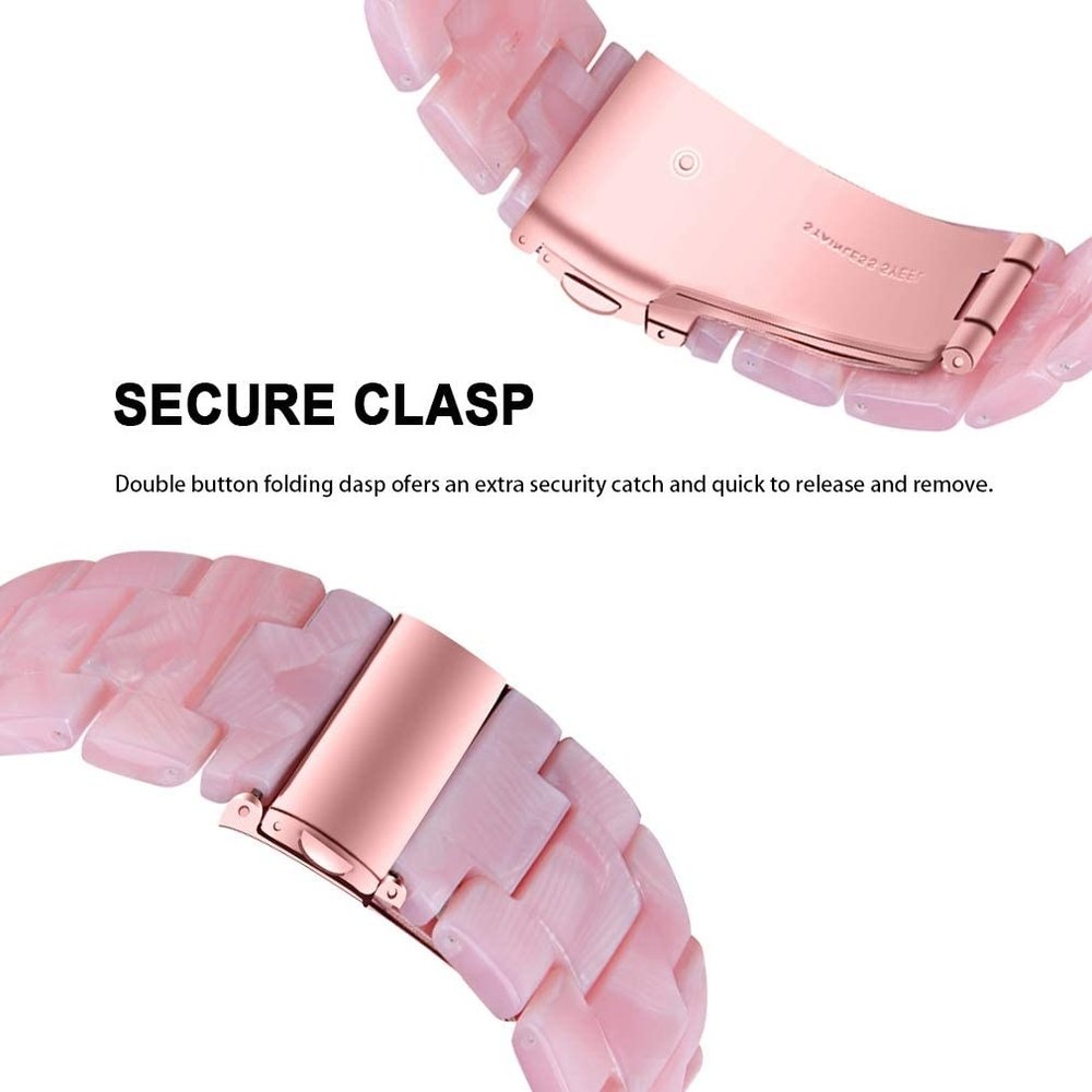 Strap-it Strap-it Bracelet résine Xiaomi Amazfit GTS (rose)