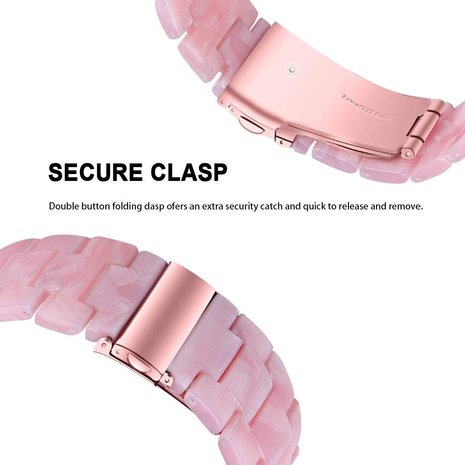 Strap-it Strap-it Bracelet résine Xiaomi Amazfit GTS (rose)