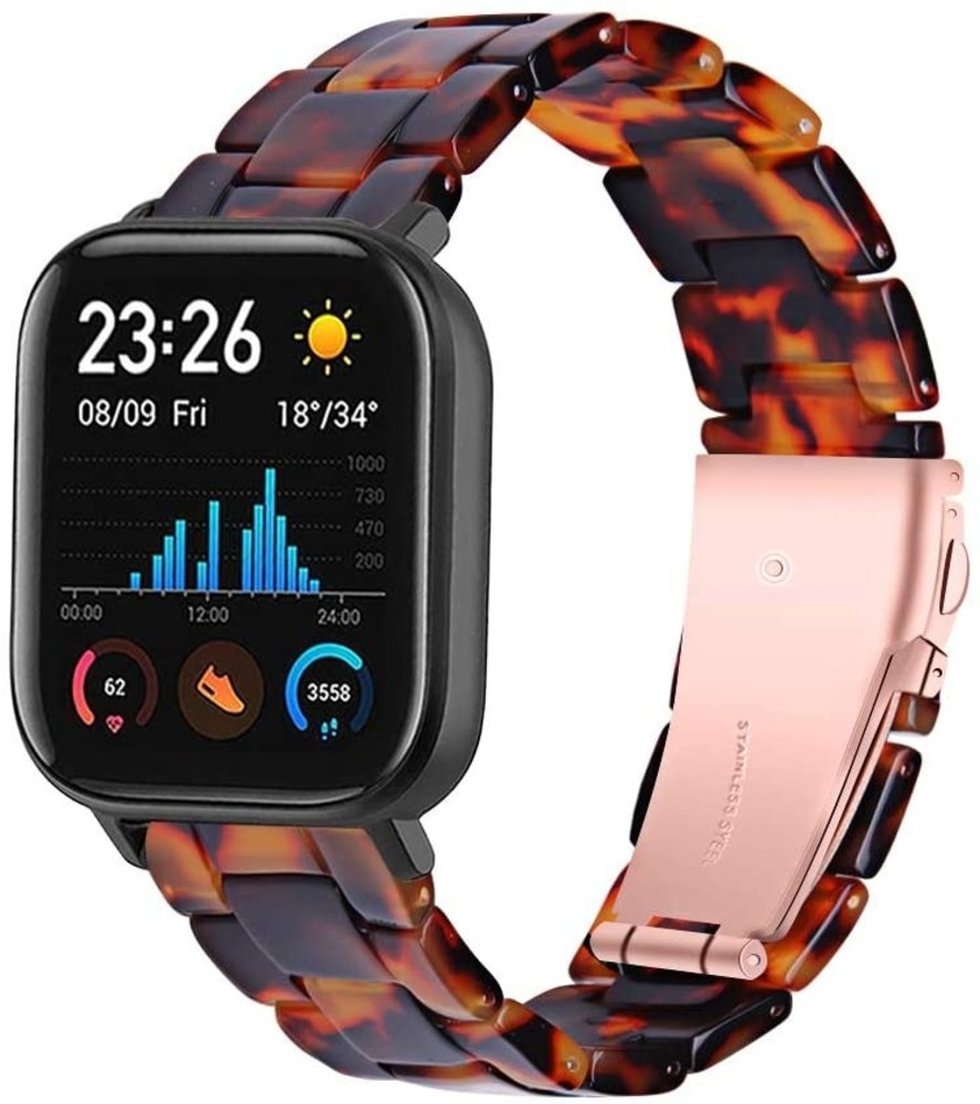 Strap-it Strap-it Bracelet résine Xiaomi Amazfit GTS (lave)