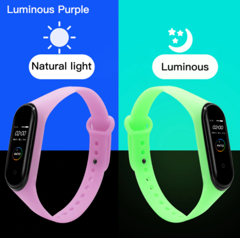 Strap-it Strap-it Bracelet silicone Xiaomi Mi Band 6 (violet luminescent)