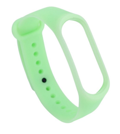 Strap-it Strap-it Bracelet en silicone Xiaomi Mi Band 6 (vert luminescent)