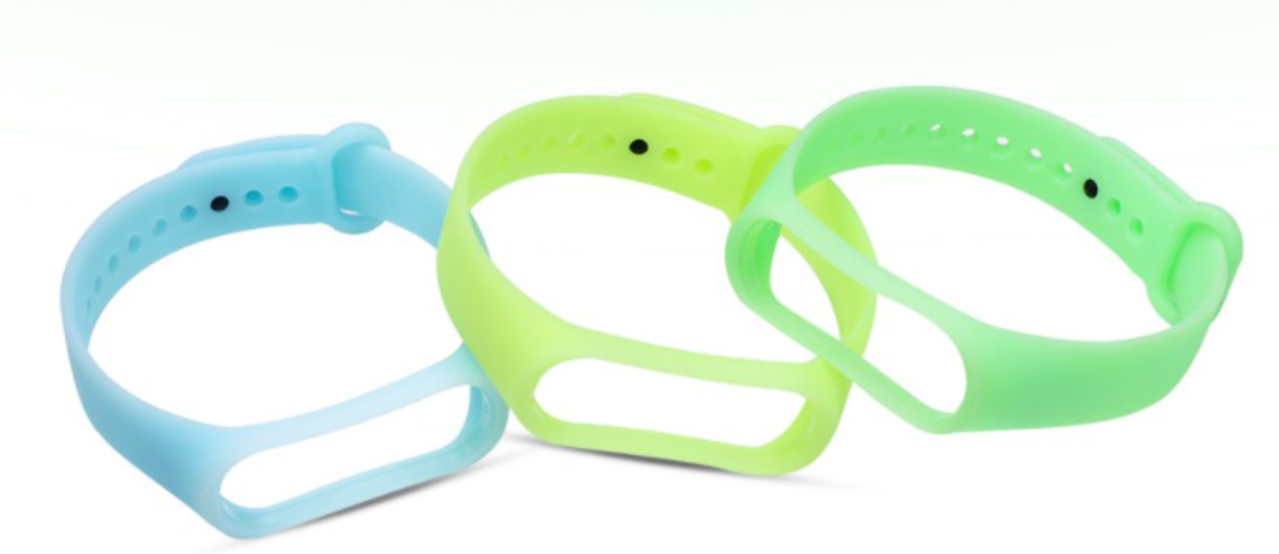 Strap-it Strap-it Bracelet en silicone Xiaomi Mi Band 6 (vert luminescent)