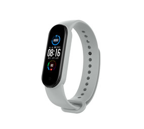 Strap-it Bracelet silicone Xiaomi Mi Band 6 (gris)