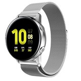 Strap-it Bracelet Milanais Samsung Galaxy Watch Active (argent)