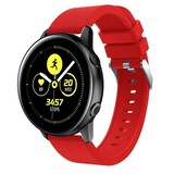 Strap-it Bracelet silicone Samsung Galaxy Watch Active (rouge)