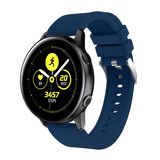 Strap-it Bracelet silicone Samsung Galaxy Watch Active (bleu foncé)