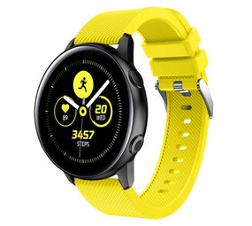 Strap-it Bracelet silicone Samsung Galaxy Watch Active (jaune)