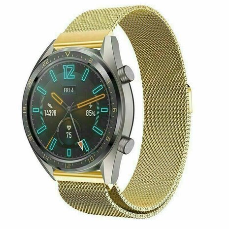 Strap-it Strap-it Bracelet Milanais Huawei Watch GT 2 (or) Strap-it Strap-it Bracelet Milanais Huawei Watch GT 2 (or)