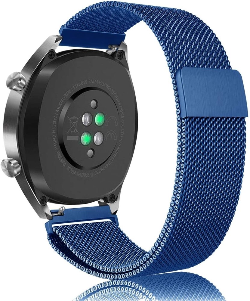 Strap-it Strap-it Bracelet Milanais Huawei Watch GT 2 (bleu)