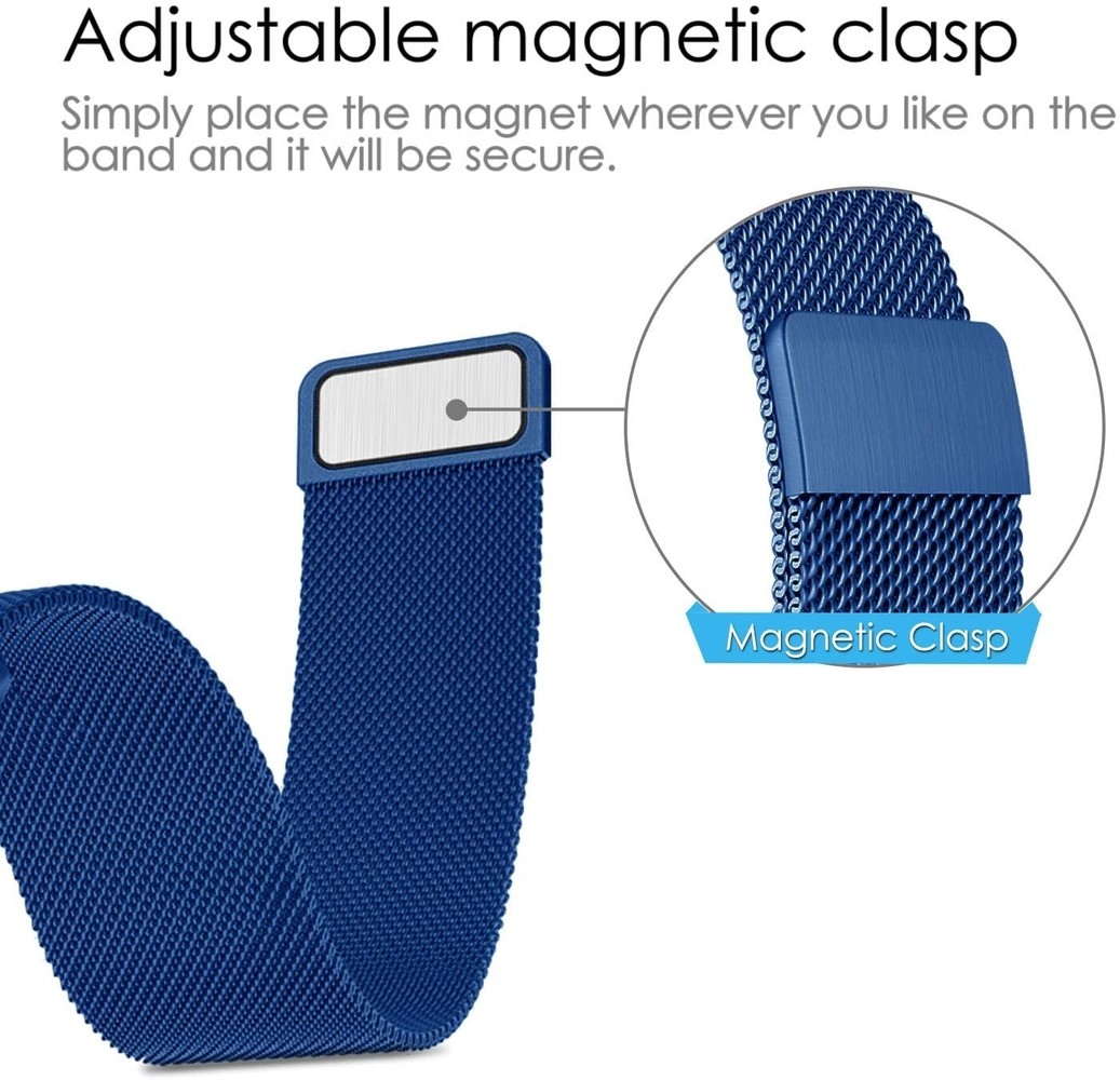 Strap-it Strap-it Bracelet Milanais Huawei Watch GT 2 (bleu)