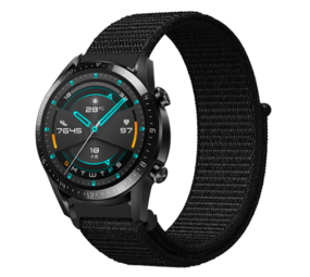 Strap-it Bracelet nylon Huawei Watch GT 2  (noir)