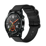 Strap-it Bracelet nylon boucle Huawei Watch GT 2 (noir)