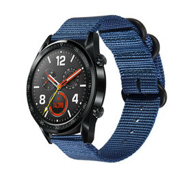 Strap-it Bracelet nylon boucle Huawei Watch GT 2 (bleu)