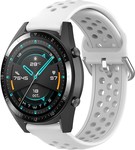 Strap-it Strap-it Bracelet silicone avec trous Huawei Watch GT 2 (blanc)