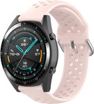 Strap-it Strap-it Bracelet silicone avec trous Huawei Watch GT 2 (rose clair)