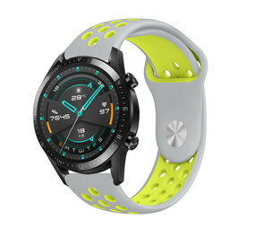 Strap-it Bracelet sport Huawei Watch GT 2 (gris jaune) Strap-it Bracelet sport Huawei Watch GT 2 (gris jaune)