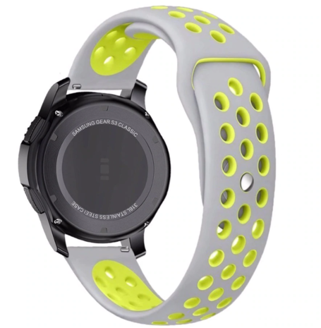 Strap-it Strap-it Bracelet sport Huawei Watch GT 2 (gris jaune)