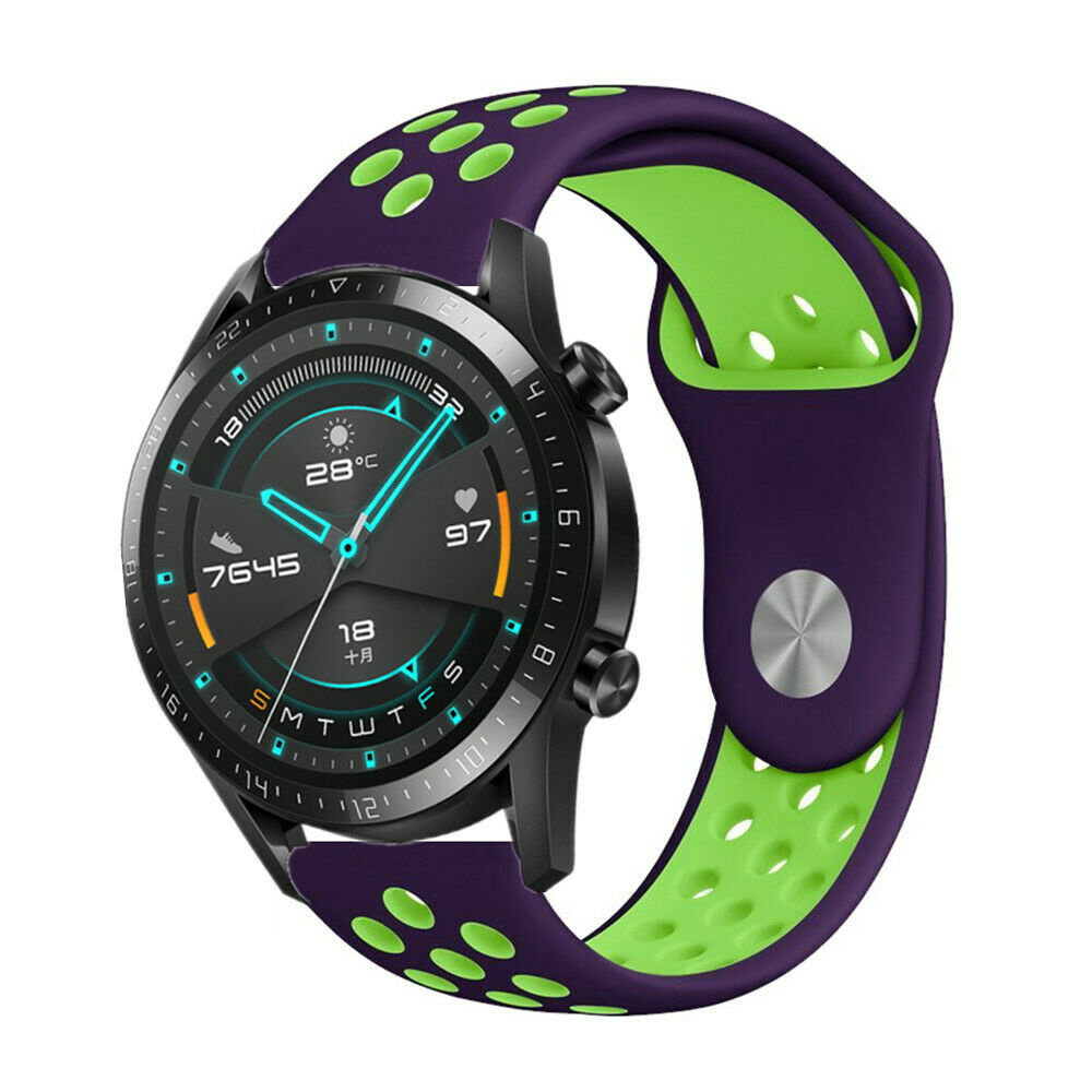 Strap-it Strap-it Bracelet sport Huawei Watch GT 2 (violet vert)