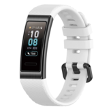 Strap-it Bracelet silicone Huawei Band 3/4 Pro (blanc)
