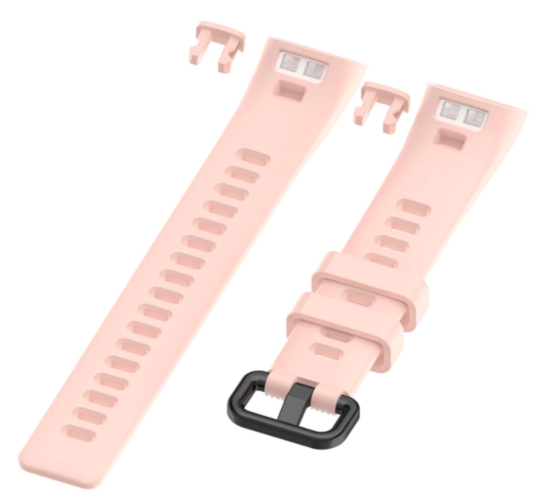 Strap-it Strap-it Bracelet silicone Huawei Band 3/4 Pro (rose clair)
