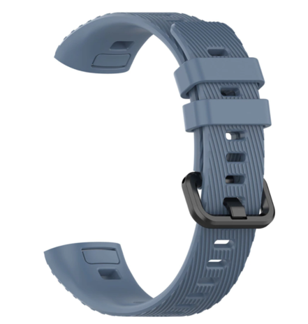 Strap-it Strap-it Bracelet silicone Huawei Band 3/4 Pro  (gris bleu)